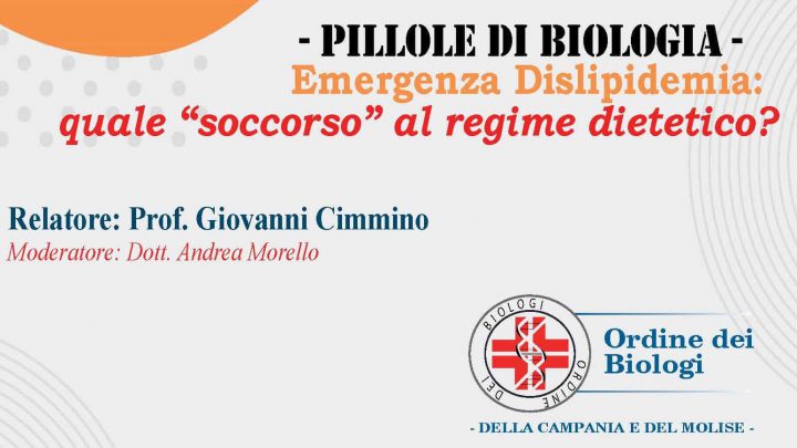 Napoli, 11 marzo, “Emergenza Dislipidemia: quale ‘soccorso’ al regime dietetico?”